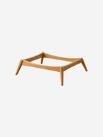 Solid wood chair base