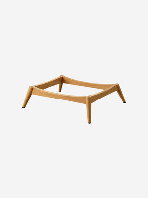 Solid wood chair base