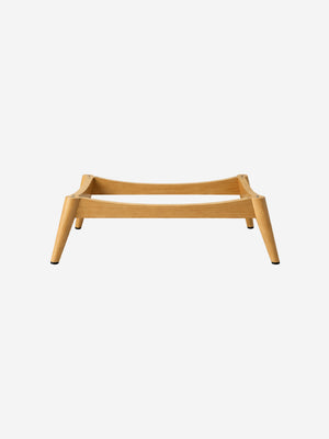 Solid wood chair base