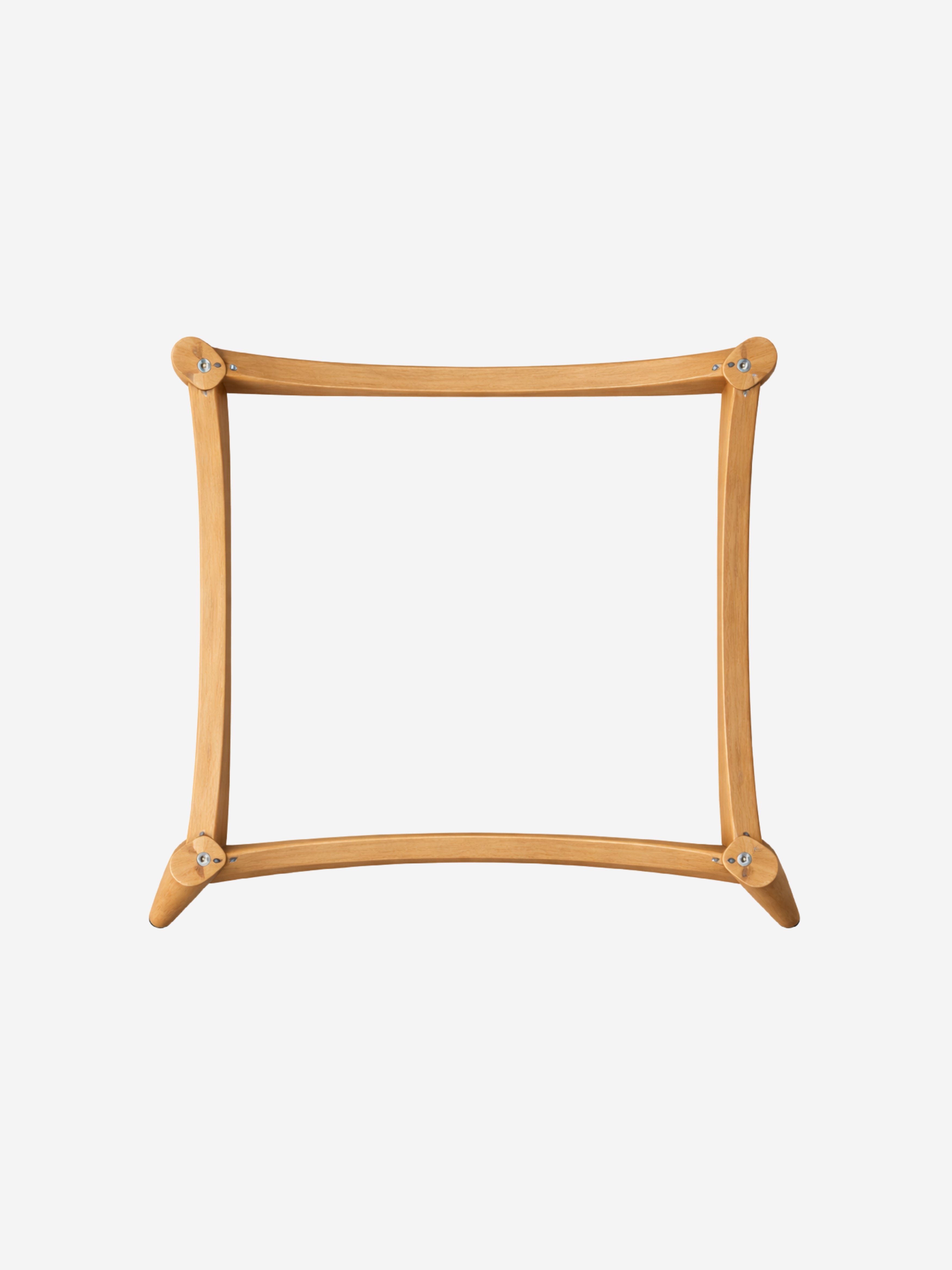 Solid wood chair base